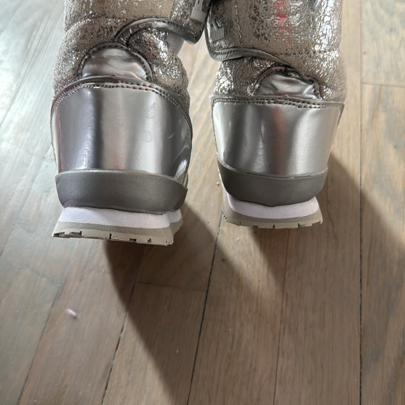 Rubber Duck for J Crew Metallic Silver Snow Joggers Size 12.5 - Picture 8 of 8